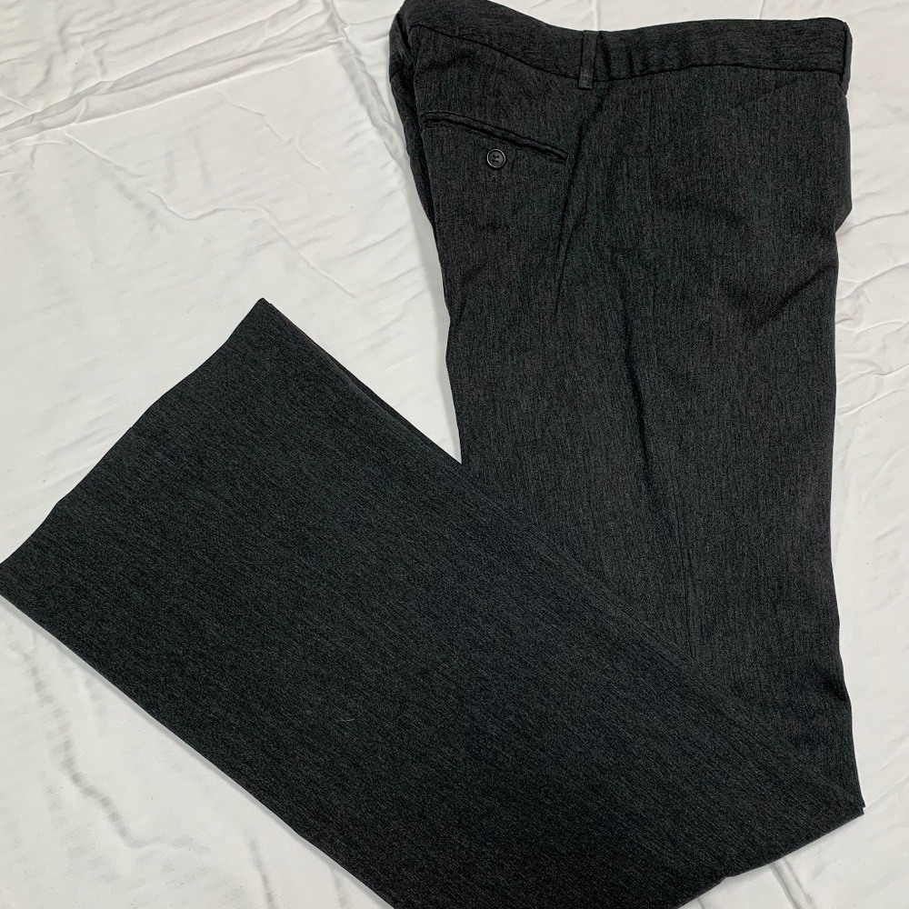 Express Boot Cut Charcoal Gray Slacks - Size 4l - image 1